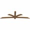 Ekena Millwork Davenport Timber Gable Bracket, Western Red Cedar, 108"W x 36"H x 1 1/2"D x 5 1/2"F, 8/12 Pitch GBW108X36X0206DAV00SWR - alternate 5